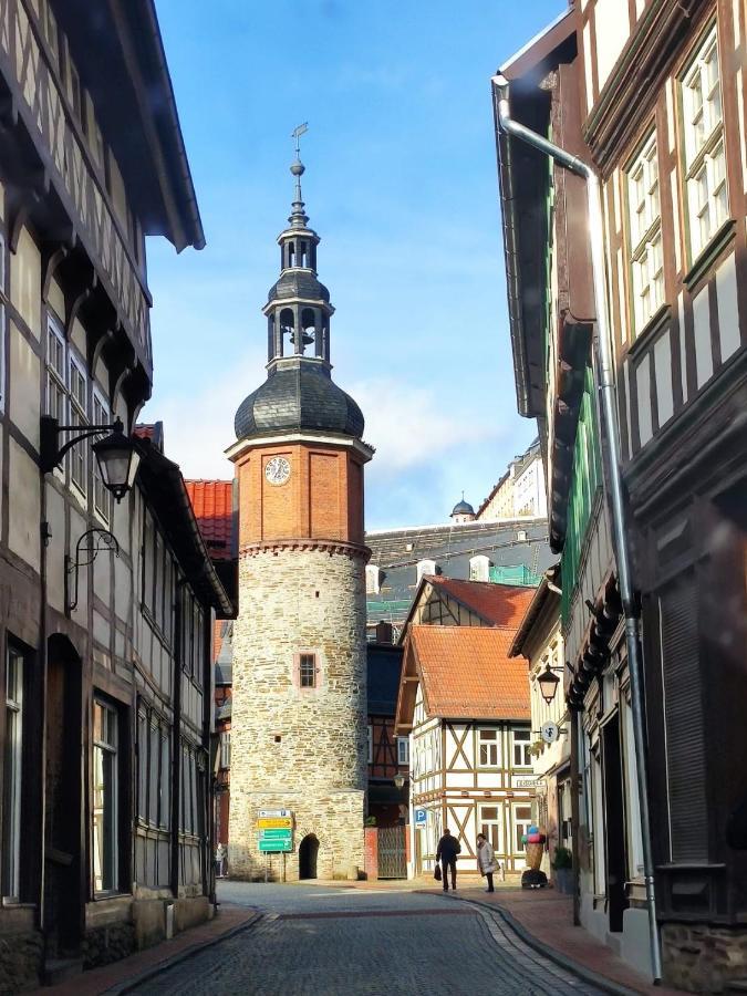 Ferienhaus Blaue Blume Mit 11 Kw Ladestation, Kamin, Terrasse, Eingezaeuntem Garten, Sauna, Wlan, Netflix, 2 Hunde Willkommen! Güntersberge Eksteriør bilde